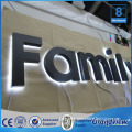 Advertising equipment stainless steel letter glow led signs